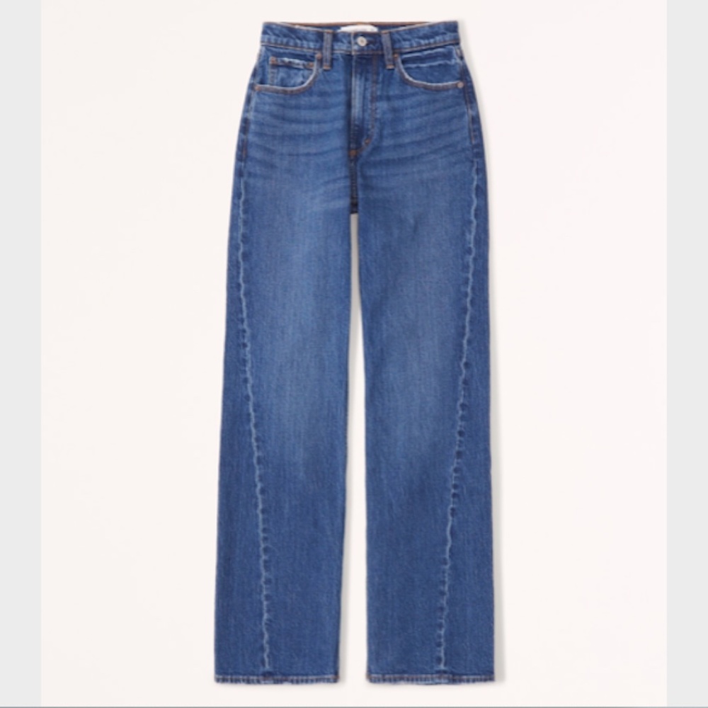 Abercrombie High Rise Twisted Seam 90s Relaxed Jean (26)